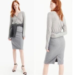 J Crew Pencil Skirt Gray Wool Classic 2 Career